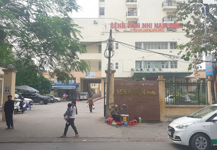 Bệnh viện Nhi Nam định, nơi hàng loạt điều dưỡng bị khởi tố, bắt giam vì "ăn bớt thuốc" - Ảnh: Hoàng Long