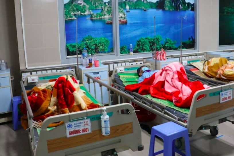 2 trường hợp mới trở về từ vùng dịch được cách ly, theo dõi tại Khoa Truyền nhiễm, Bệnh viện đa khoa tỉnh Thái Bình - Ảnh: Hoàng Long