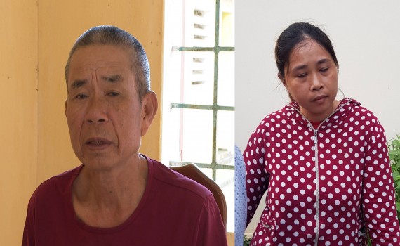 Hai bố con hải, Trang đã bị bắt, tạm giam để điều tra về tội trộm cắp - Ảnh: Hoàng Long