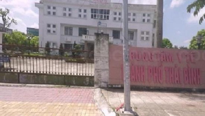 Trung tâm Y tế thành phố Thái Bình, nơi có một nhân viên vừa bị bắt vì lừa đảo - Ảnh: Hoàng Long