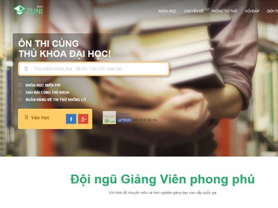 Ra mắt website giáo dục trực tuyến Zuni.vn