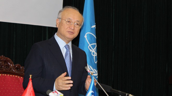 Ông Yukiya Amano, Tổng Giám đốc Cơ quan Năng lượng Nguyên tử Quốc tế. Ảnh: Nguyễn Hoài
