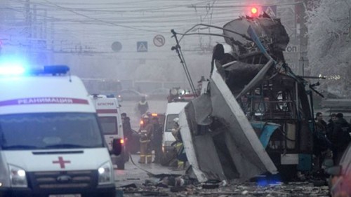 Vụ đánh bom xe điện chở khách ở phía nam thành phố Volgograd sáng 30/12/2013