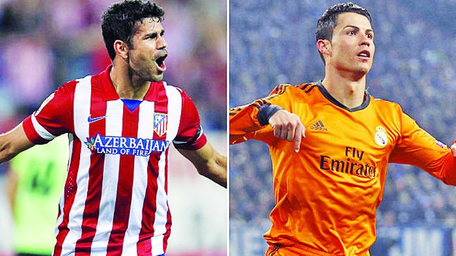 Costa và Ronaldo là chân sút chủ lực của hai bên 
