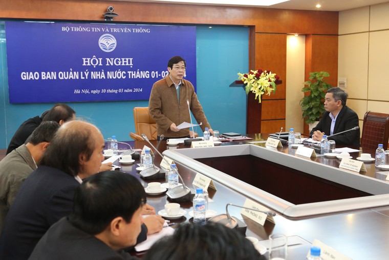 Bộ trưởng Nguyễn Bắc Son phát biểu kết luận tại Hội nghị (Ảnh: Hải Nam/MIC)