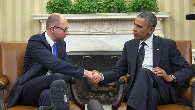 Thủ tướng tạm quyền Ukraine gặp Tổng thống Mỹ