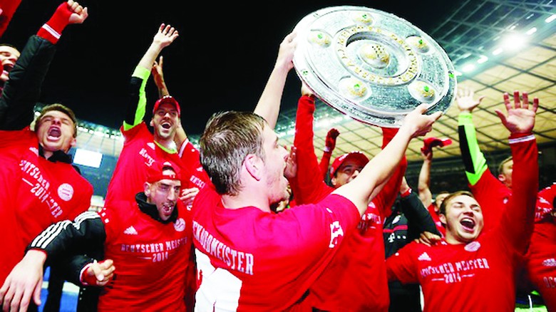 Bayern lên ngôi với vô số kỷ lục. Ảnh: Getty Images