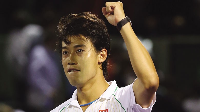 Nishikori đang trở thành hiện tượng tại giải năm nay. Ảnh: Tennisearth