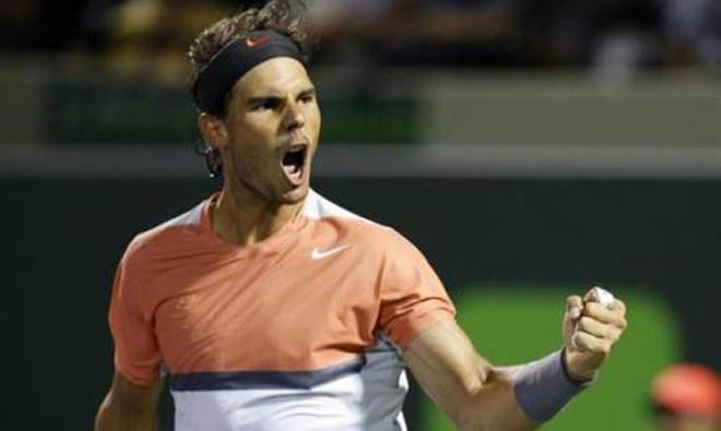 Nadal ngược dòng vào bán kết Miami Master