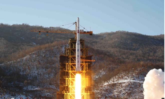 Một vụ phóng tên lửa của Triều TIên