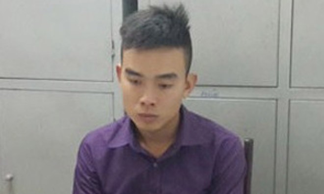 Nguyễn Thanh Tùng tại cơ quan điều tra.