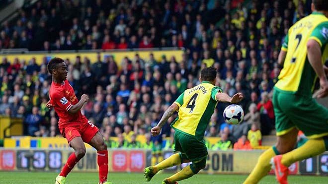 Sterling giúp Liverpool tiến gần hơn tới chức vô địch Premier League. ảnh: Getty Images 