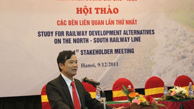 Phó tổng GĐ Tổng Cty Đường sắt VN Trần Quốc Đông.