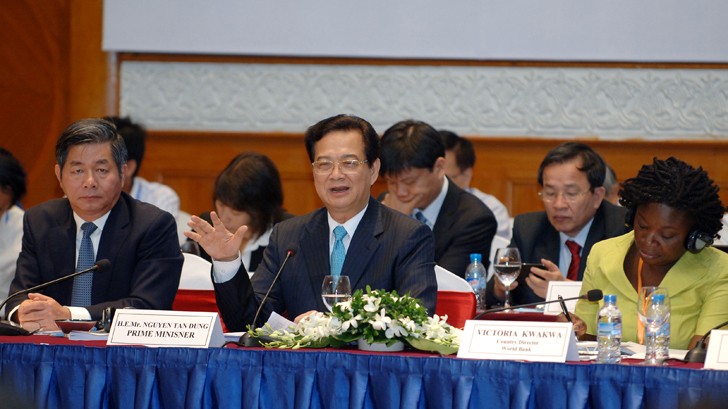 Thủ tướng Nguyễn Tấn Dũng phát biểu tại Diễn đàn. Ảnh: N.Bắc