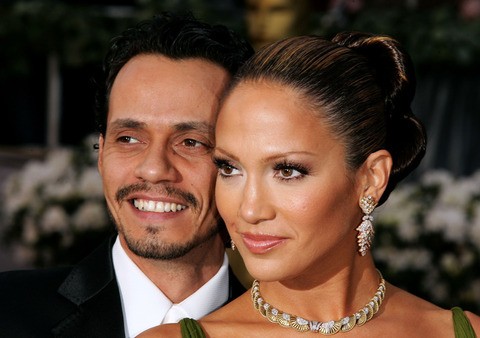Jennifer Lopez và Marc Anthony thuở mặn nồng. Ảnh: WireImage.