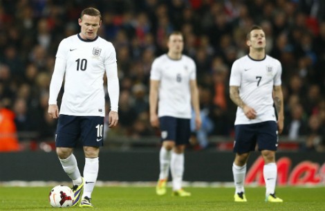 Các cầu thủ Anh đã có màn trình diễn thất vọng tại World Cup 2014