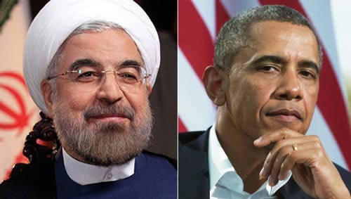 Tổng thống Mỹ Barack Obama (phải) sẵn sàng gặp Tổng thống Iran Hassan Rouhani tại Liên Hiệp Quốc Ảnh:REUTERS - RIA NOVOSTI