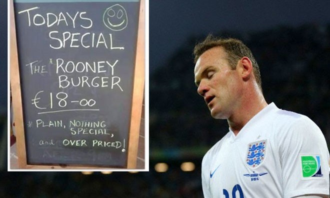 Nhà hàng tung 'món độc' mỉa mai Rooney