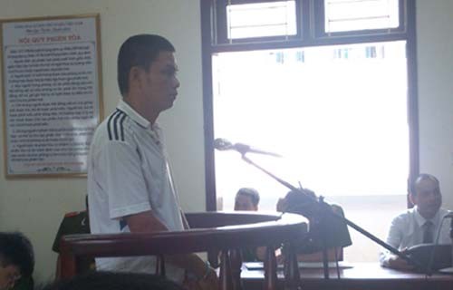 Ninh Văn Tiến tại phiên xử phúc thẩm hôm 25/6. Ảnh: VnExpress