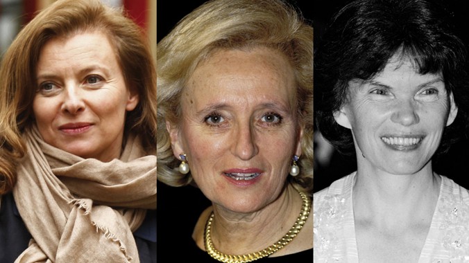 Những phu nhân từng đau khổ ở điện Elysée (từ trái qua): Valérie, Bernadette và Danielle Mitterrand