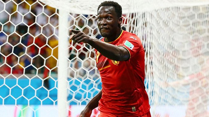 Lukaku ăn mừng bàn thắng ấn định vào lưới Mỹ