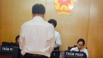 Bị cáo Tín trước tòa