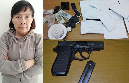 Oanh Hà và súng, đạn của Nguyễn Văn Chung bị công an phát hiện, thu giữ