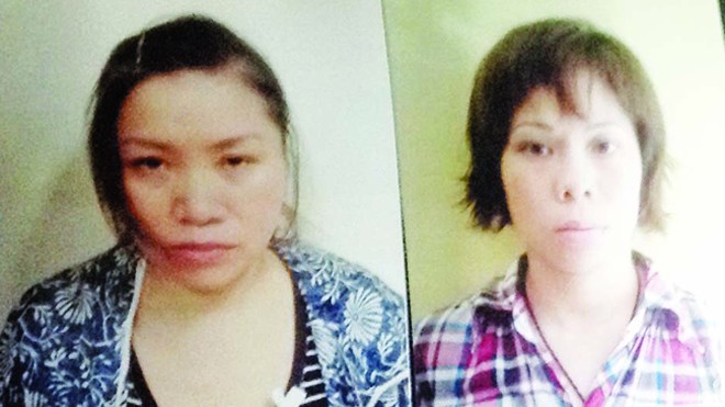Trang và Nguyệt đã bị bắt khẩn cấp về hành vi mua bán trẻ em 