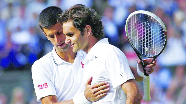 Djokovic và Federer là hai ứng viên sáng giá cho chức vô địch. Ảnh: AP 