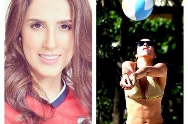Daniela Ospina từng chơi bóng chuyền bãi biển như một VĐV chuyên nghiệp