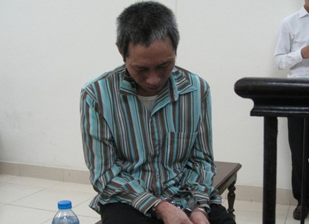 Nguyễn Văn Điệp tại phiên tòa.
