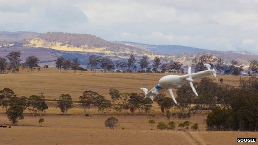 Máy bay không người lái do Google phát triển đã được thử nghiệm thành công tại Australia. Nó có nhiều ưu điểm kết hợp giữa máy bay thông thường và trực thăng.