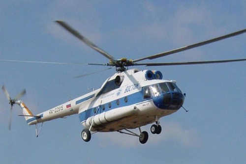 Hình ảnh một chiếc trực thăng Mi-8