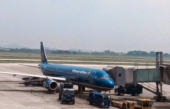 Vietnam Airlines hủy 4 chuyến bay tới Hải Phòng vì bão Kalmaegi. Ảnh: Việt Hùng/Vietnam+