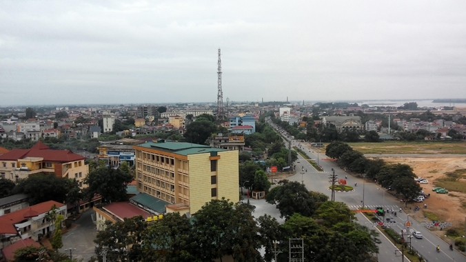 Một góc TP Việt Trì ngày nay - tỉnh lỵ, trung tâm chính trị, kinh tế, văn hóa của Phú Thọ.