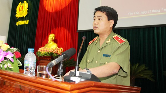 Thiếu tướng Nguyễn Đức Chung, Giám đốc Công an thành phố Hà Nội. Ảnh: IE