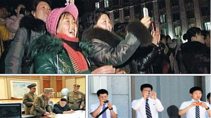 Người dân Triều Tiên dùng điện thoại thông minh để chụp ảnh và trên bàn làm việc của ông Kim là một chiếc iMac.