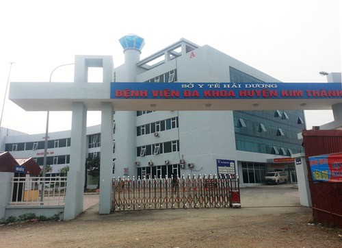 Bệnh viện đa khoa huyện Kim Thành, nơi sản phụ Điệp vào chờ sinh tử vong. Ảnh: Giang Chinh.