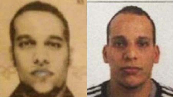 Said Kouachi (trái), 34 tuổi và em trai Cherif Kouachi, 32 tuổi, được cho là nghi phạm vụ khủng bố. Ảnh: Daily Mail.