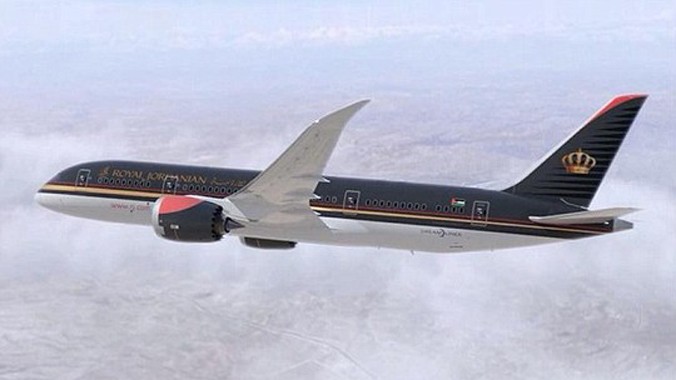 Một máy bay của hãng Hàng không Hoàng gia Jordan (Ảnh minh họa).