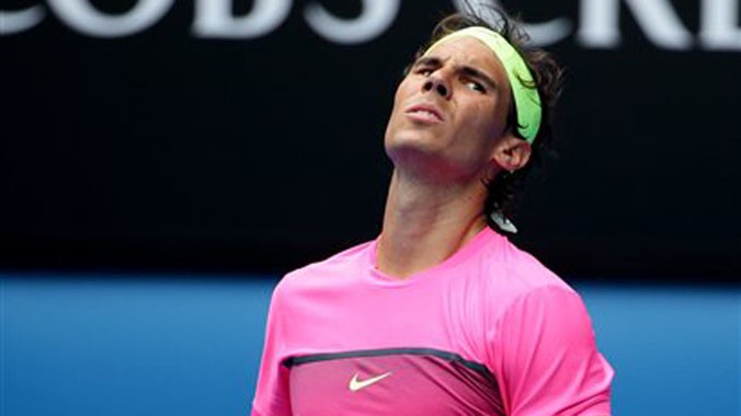 Nadal thất vọng với phong độ kém cỏi.