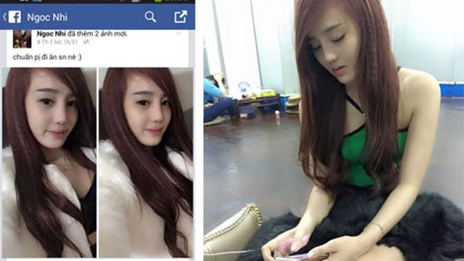 "Má mì" Nguyễn Thị Mai Thi tung ảnh xinh đẹp như hotgirl trên trang facebook có tên "Ngoc Nhi".