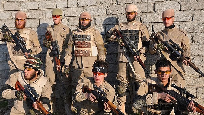 Đội bắn tỉa của phiến quân IS.