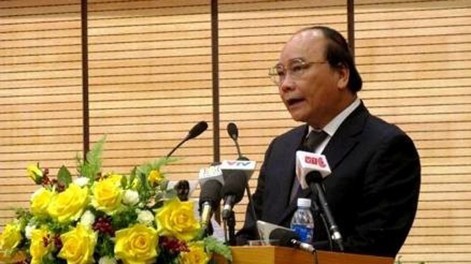 Phó Thủ tướng Nguyễn Xuân Phúc phát biểu chỉ đạo hội nghị. Ảnh: VGP.