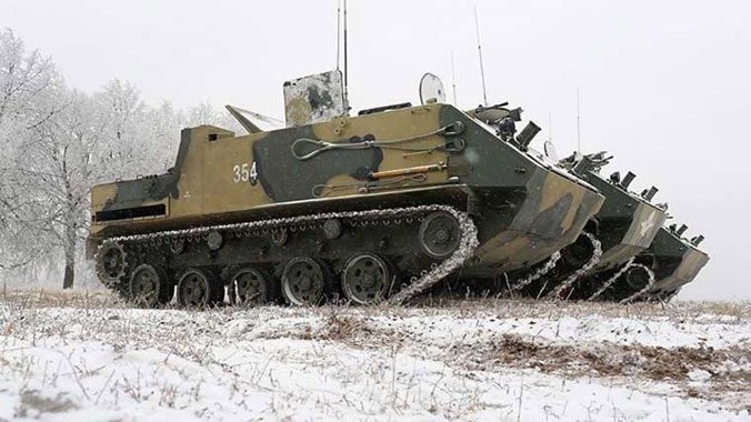 Nhìn bên ngoài xe BTR-MD Rakushaka. Đây là xe được thiết kế cho lực lượng đổ bộ đường không của Nga.