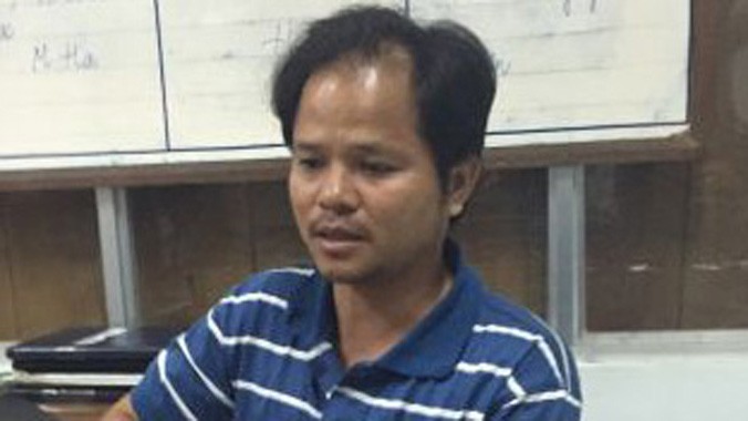Đối tượng Võ Văn Minh bị bắt sau khi tống tiền.