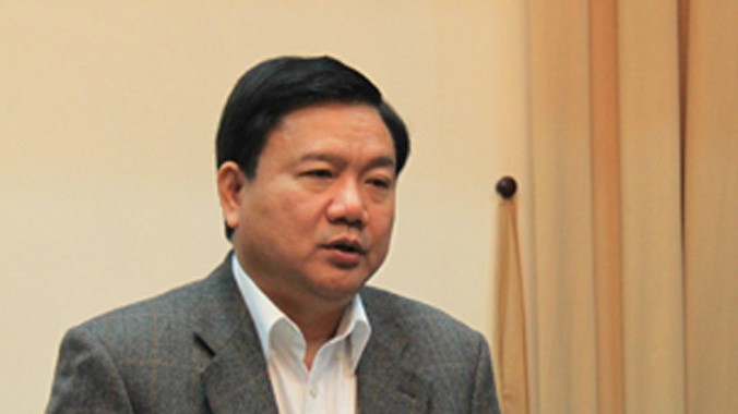 Bộ trưởng Đinh La Thăng phát biểu tại cuộc gặp. Ảnh: Đ.Loan