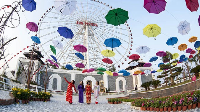 Thế giới sắc màu ở Lễ hội hoa xuân tại Công viên châu Á