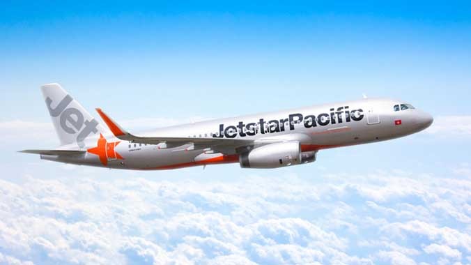 Máy bay Airbus A320 thế hệ Sharklet mới xuất xưởng của Jetstar Pacific.