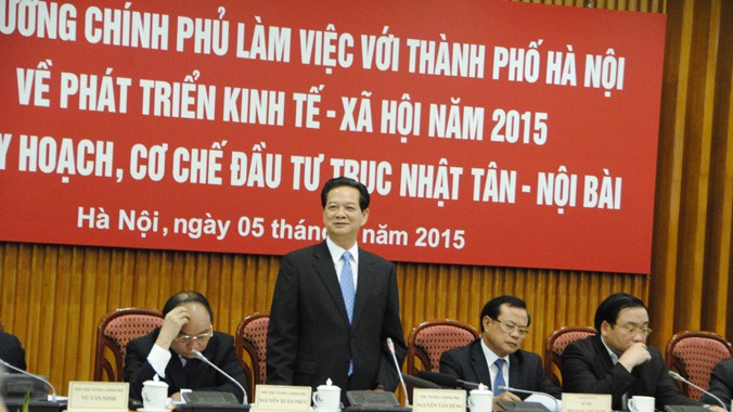 Thủ tướng Nguyễn Tấn Dũng tại buổi làm việc